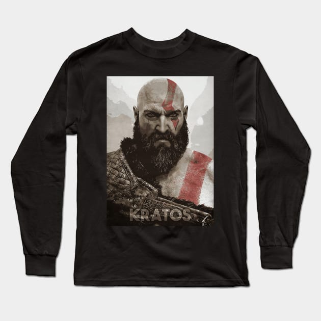 Kratos Long Sleeve T-Shirt by Durro